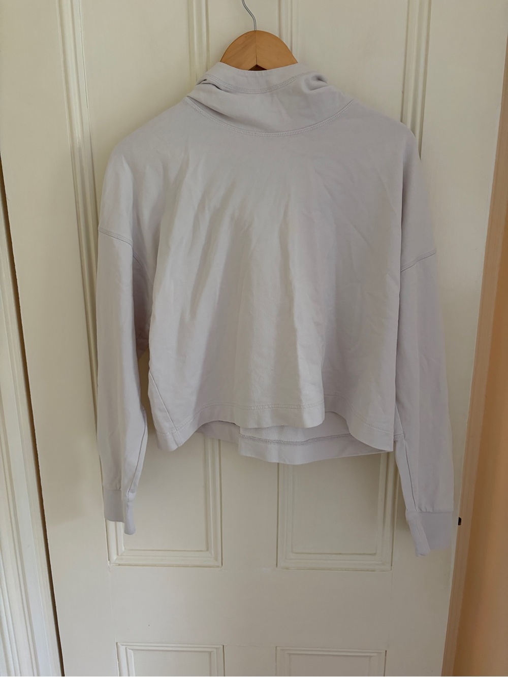 COS EUC Ivory Hooded Sweatshirt Size Small